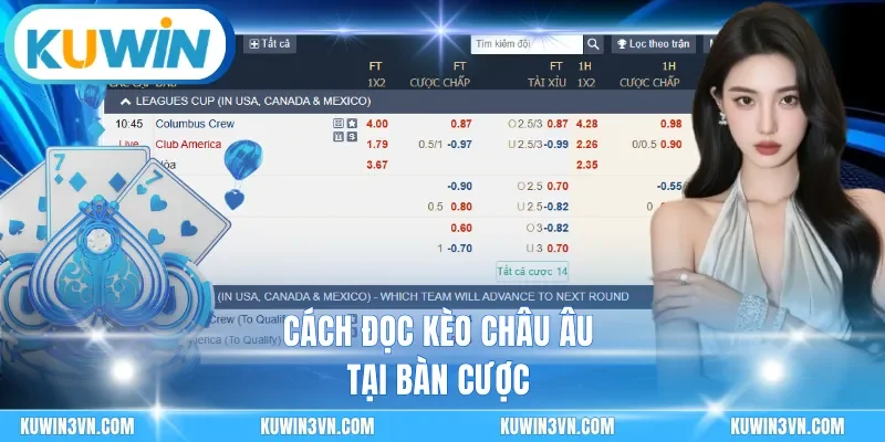 Cách đọc kèo châu âu tại bàn cược