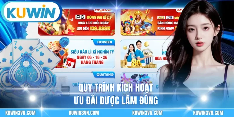 Quy trình kích hoạt ưu đãi được làm đúng